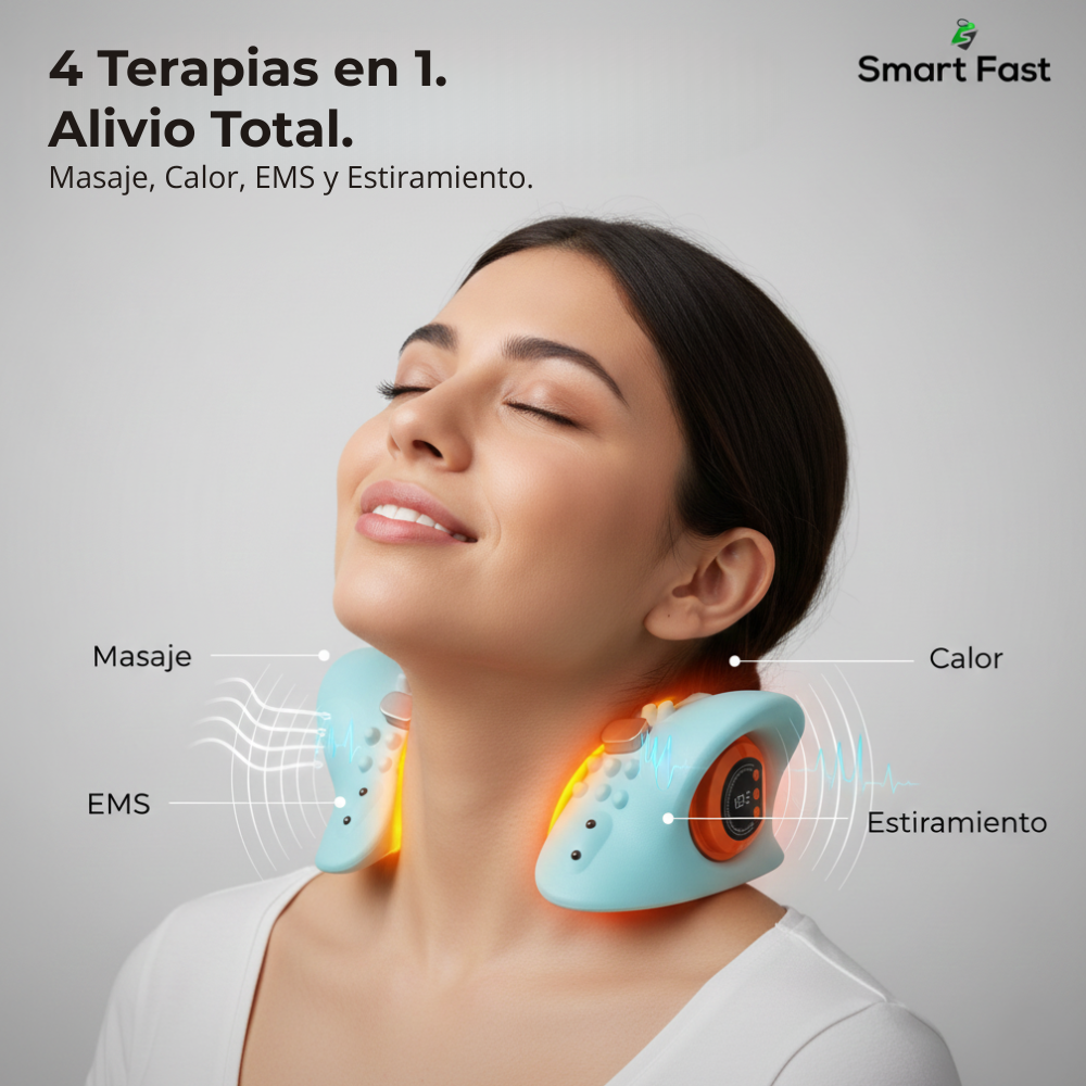 Cervical Flow: Alivio 4 en 1 para Dolor y Joroba Cervical