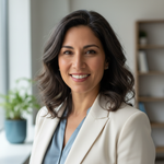 Foto de perfil de uma latina americana mulher de 48 anos